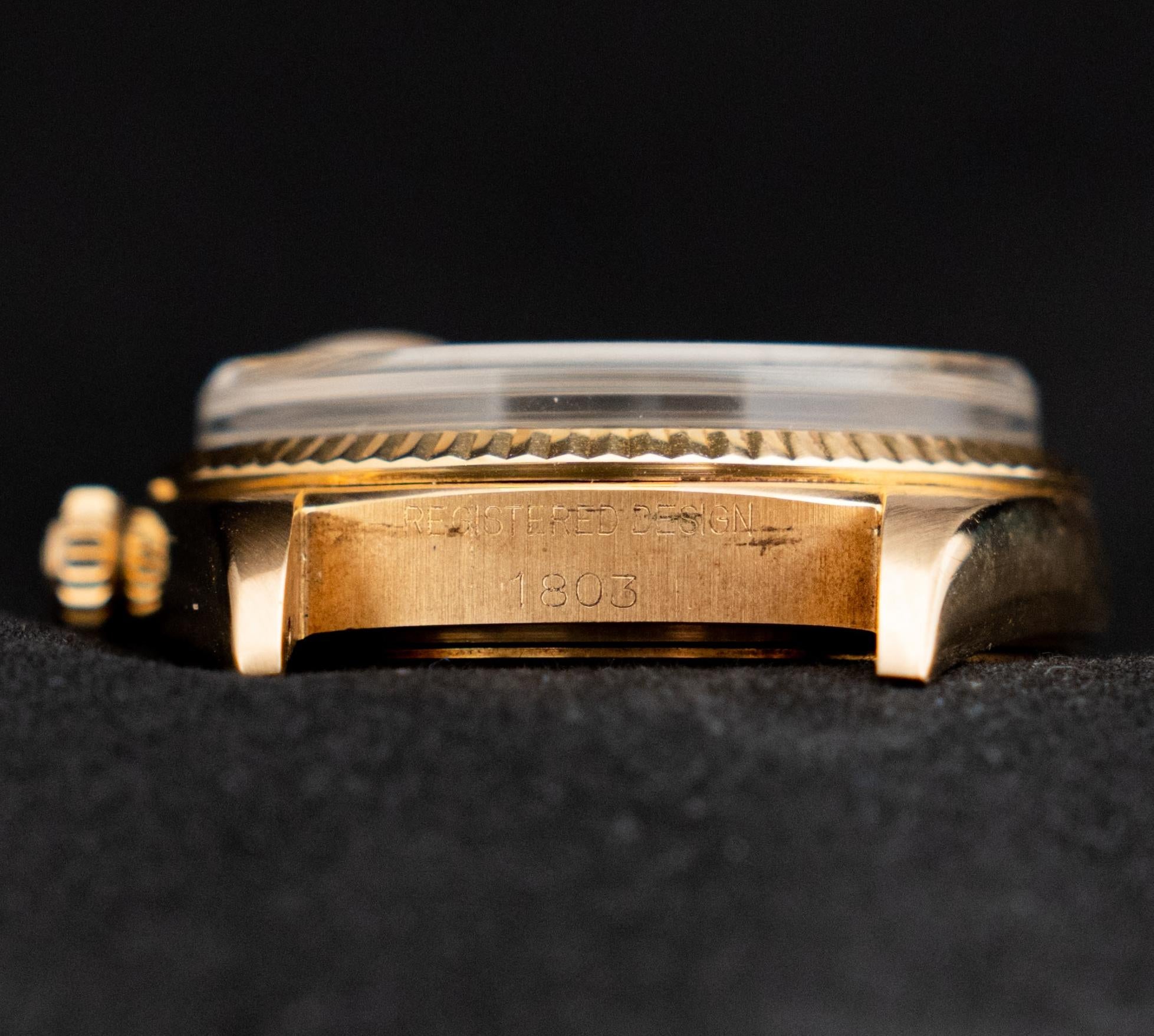 Rolex 36 mm Day-Date 18K Gelbgold Champagner-Zifferblatt 1803 Automatikuhr, 1970 3