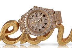 Rolex Day-Date Full of Diamonds Arabic Script Dial Presidential YG Watch