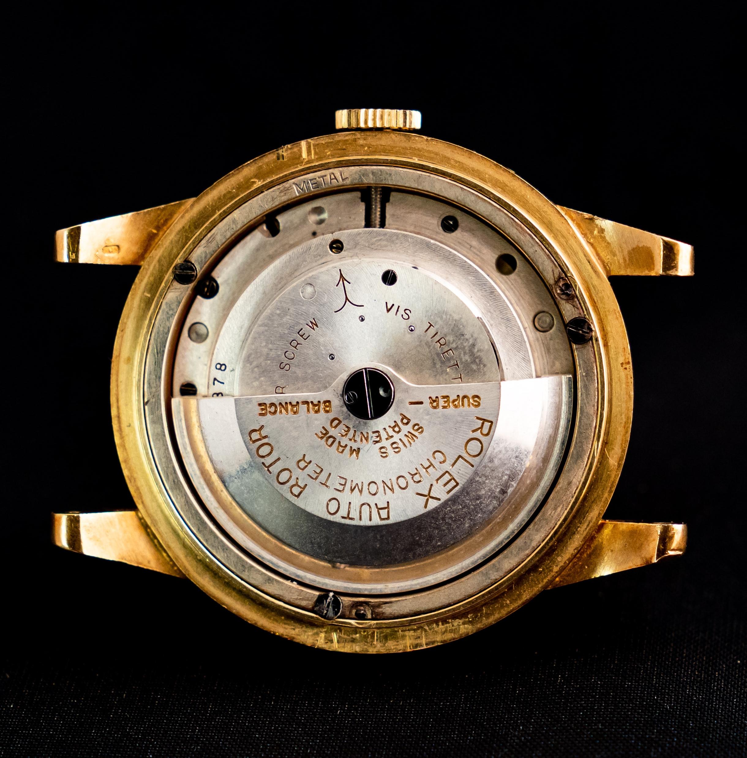 Rolex 38 mm Gelbgold Dreifachdatum Kalender Mond Phase 8171 Auto. Uhr, 1950 im Angebot 3