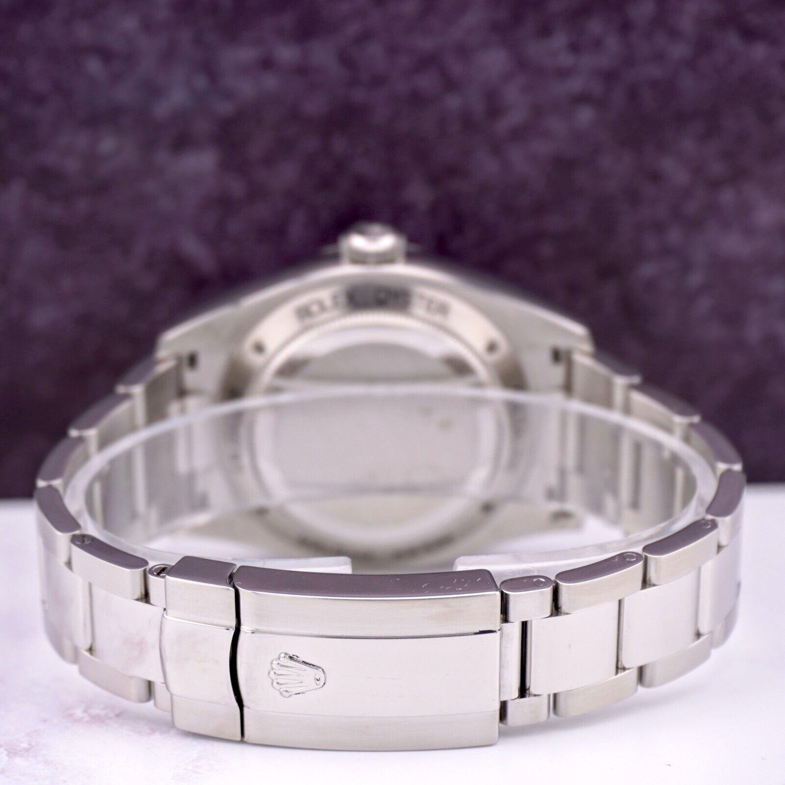 Rolex 40mm Milgauss Men's Black Dial Steel Thunderbolt Watch BOX & PAPERS 116400 en vente 1