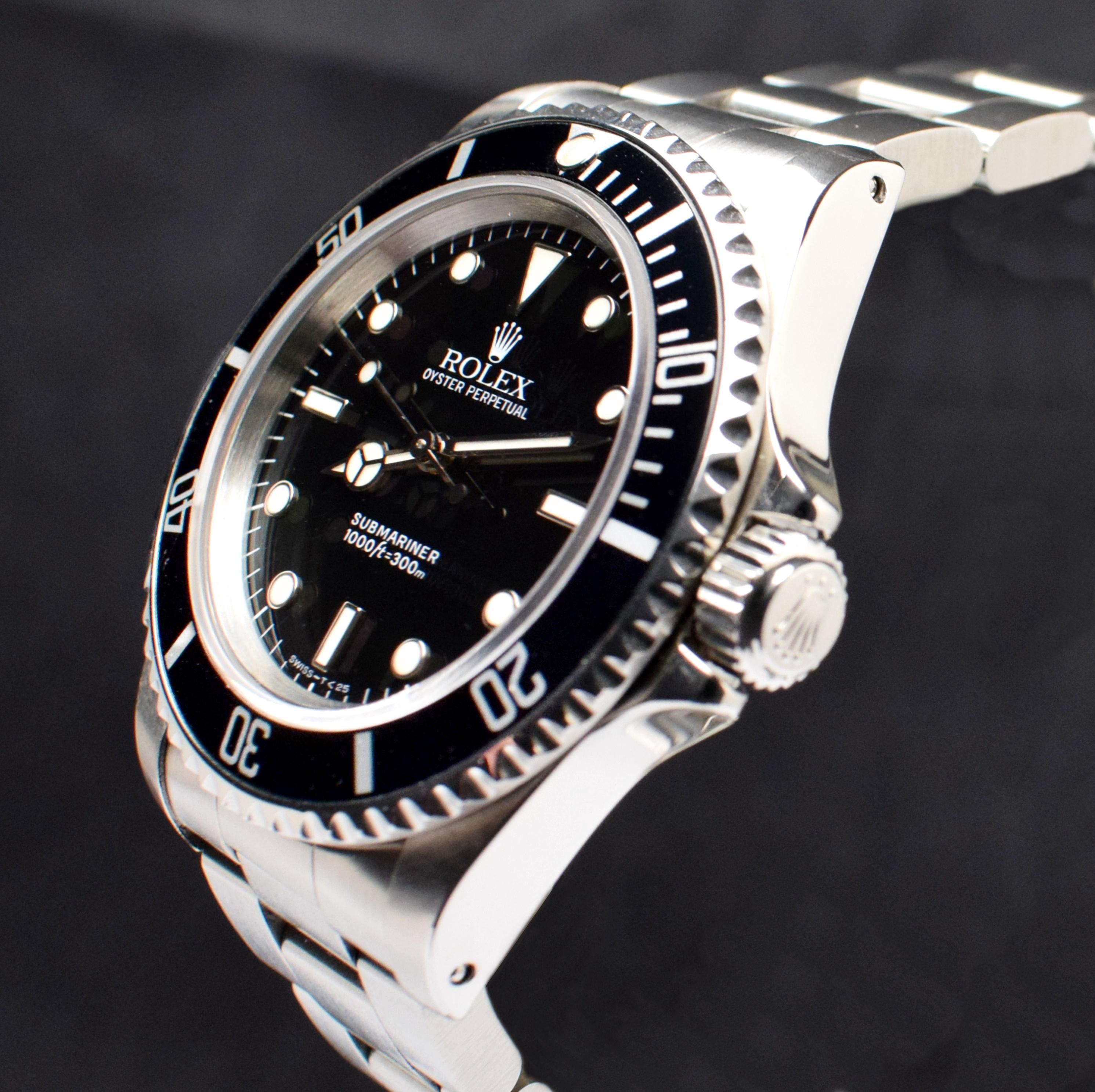 Rolex Submariner No Date Stahl 14060 Automatikuhr, 1993 für Damen oder Herren
