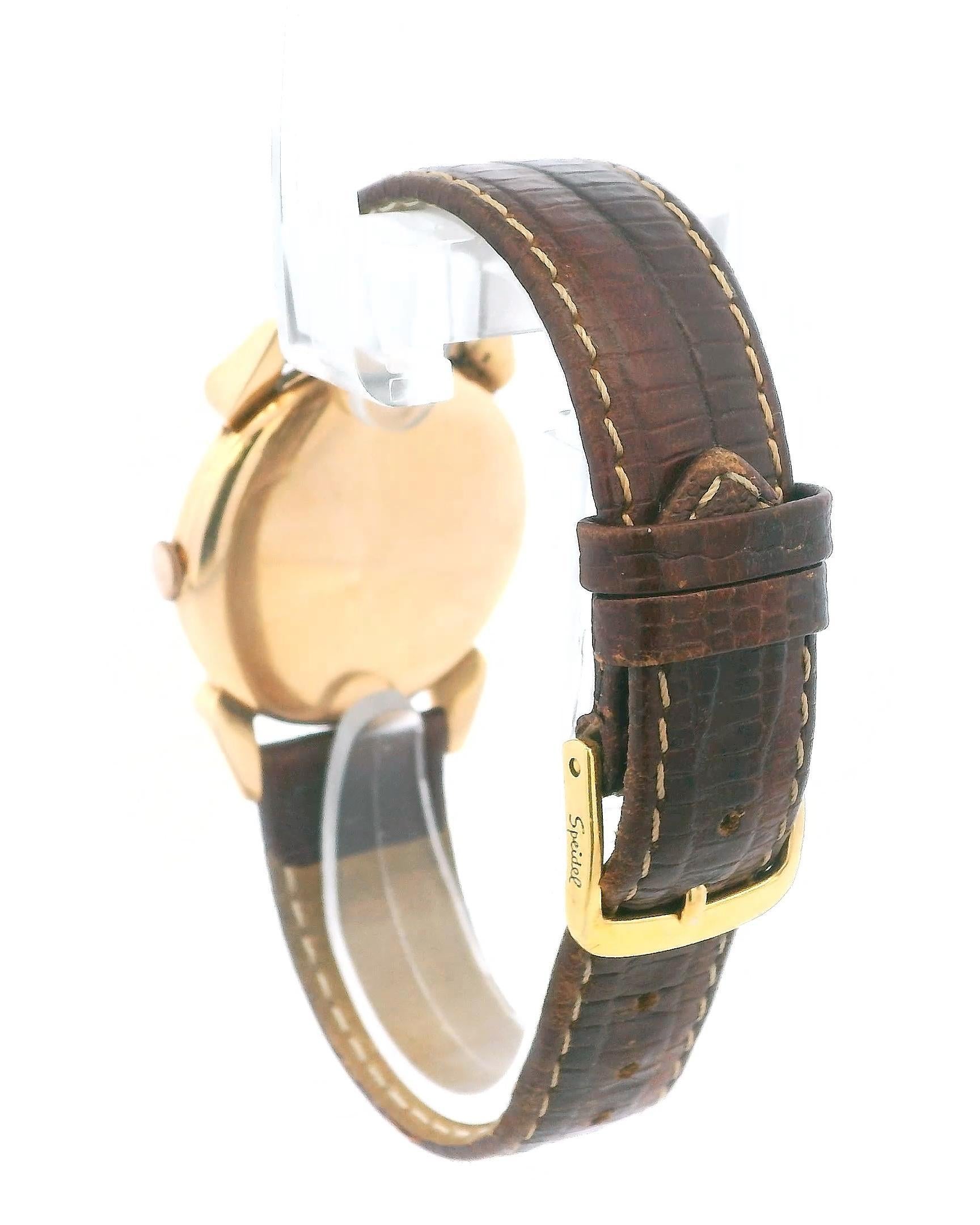 Rolex 4431A Chronometer 18K Gelbgold Fancy Lug Vintage By Uhr im Angebot 2