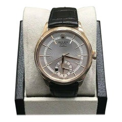 Rolex 50525 Cellini Dual Time 18 Karat Rose Gold Watch Box and Papers, 2019