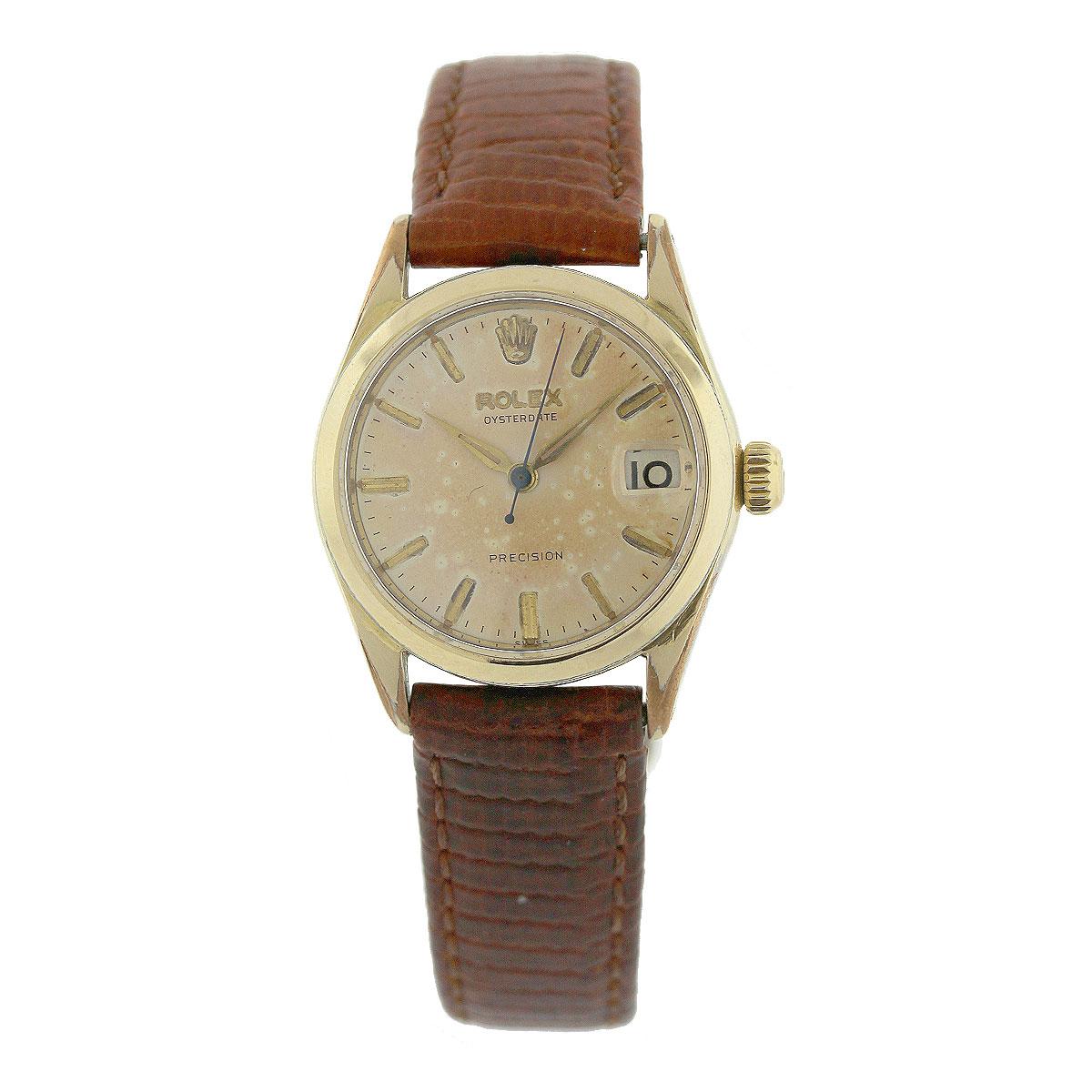 La montre de précision Rolex 6466 Oysterdate Vintage Plated Shell est un chef-d'œuvre vintage qui témoigne de l'excellence durable de l'artisanat Rolex. Ce garde-temps, qui allie style et précision, occupe une place particulière dans l'univers des
