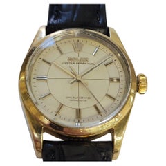 Rolex 6564 Oyster Perpetual 1950s Mens 34mm Gold-Capped Vintage Automatic RA789B