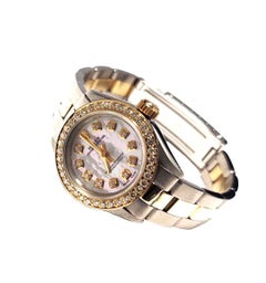 Rolex 6719 ladies two-tone 26mm MOP Diamond Oyster perpetual