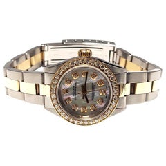 Rolex 6719 ladies two-tone 26mm MOP Diamond Oyster perpetual