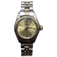 Rolex 6719 Oyster Perpetual 14 Karat Yellow Gold and Stainless Steel