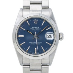 Rolex 68240 Midsize Datejust with Papers Blue Dial Stainless Steel