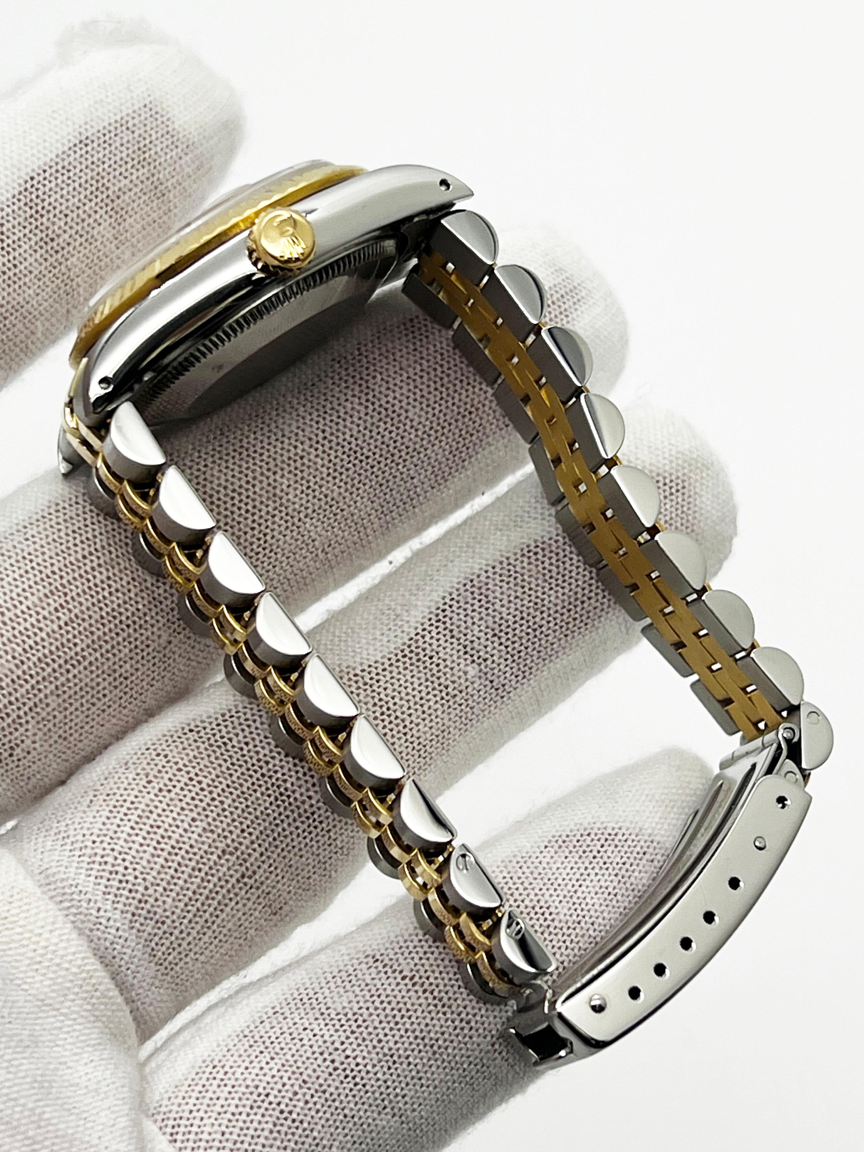 Rolex 68273 Datejust Midsize 31mm Champagner-Zifferblatt 18K Gelbgold Edelstahl 1