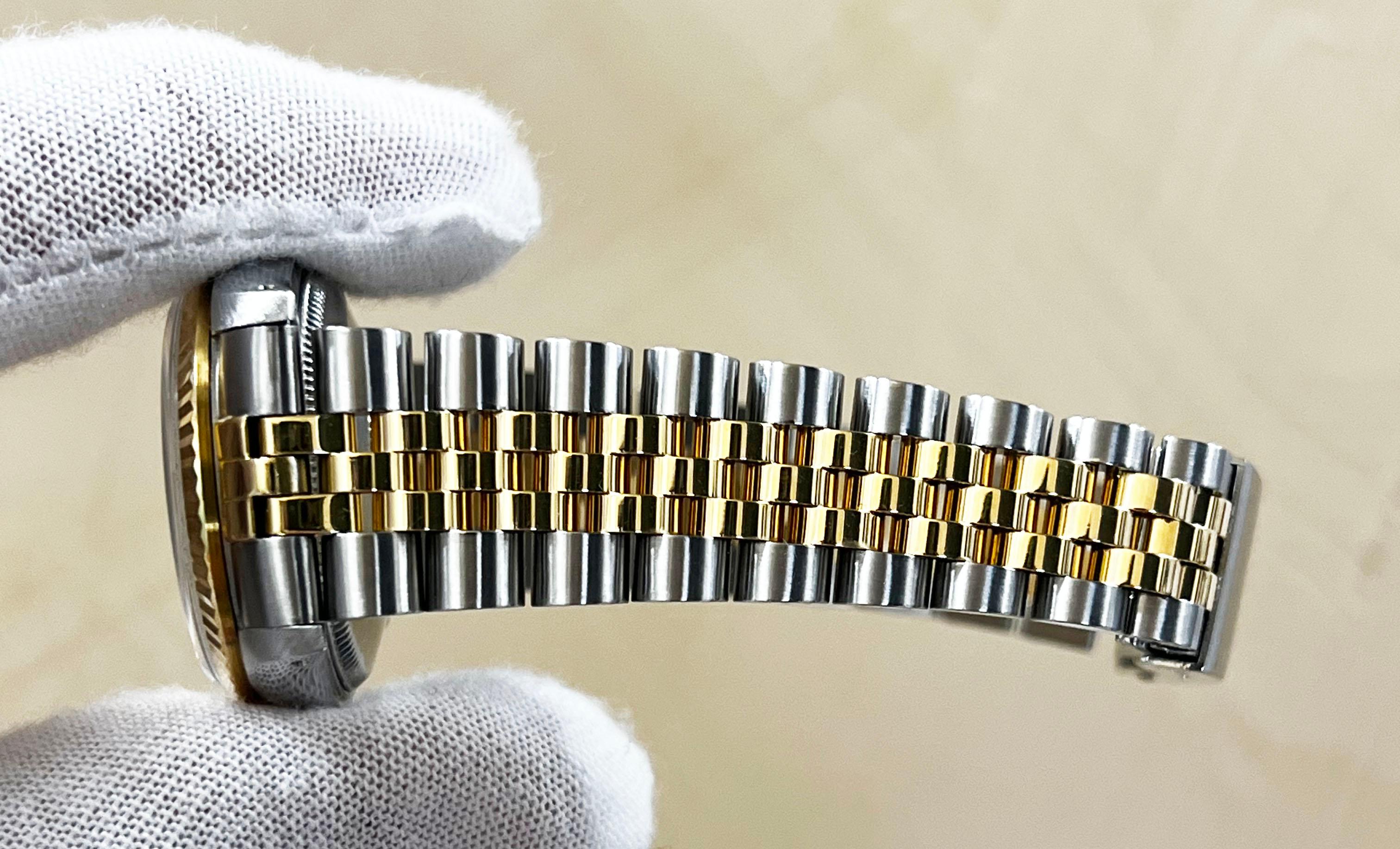 Rolex 68273 Datejust Midsize 31mm Champagner-Zifferblatt 18K Gelbgold Edelstahl 3