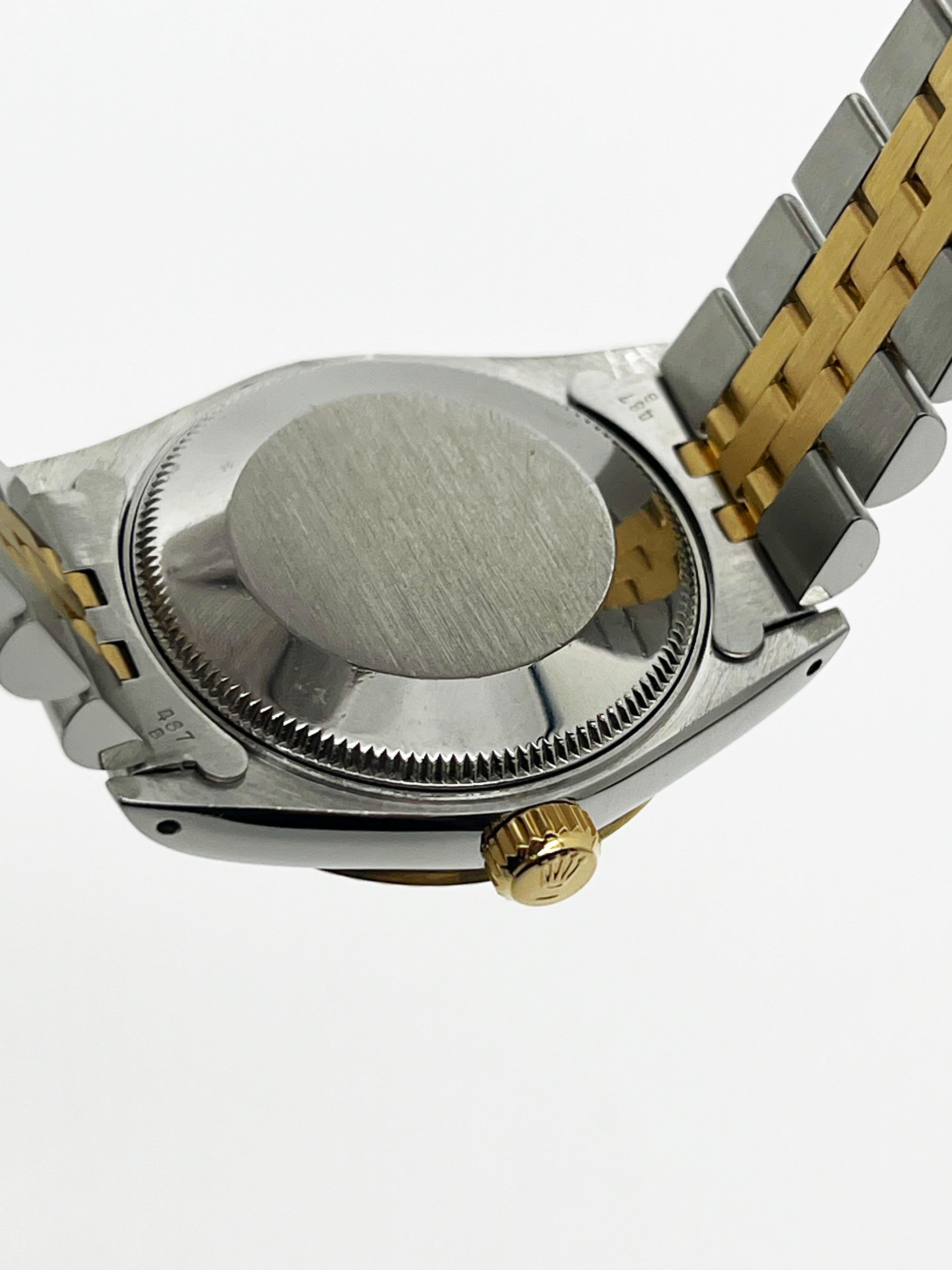 Rolex 68273 Datejust Midsize 31mm Champagner-Zifferblatt 18K Gelbgold Edelstahl 5