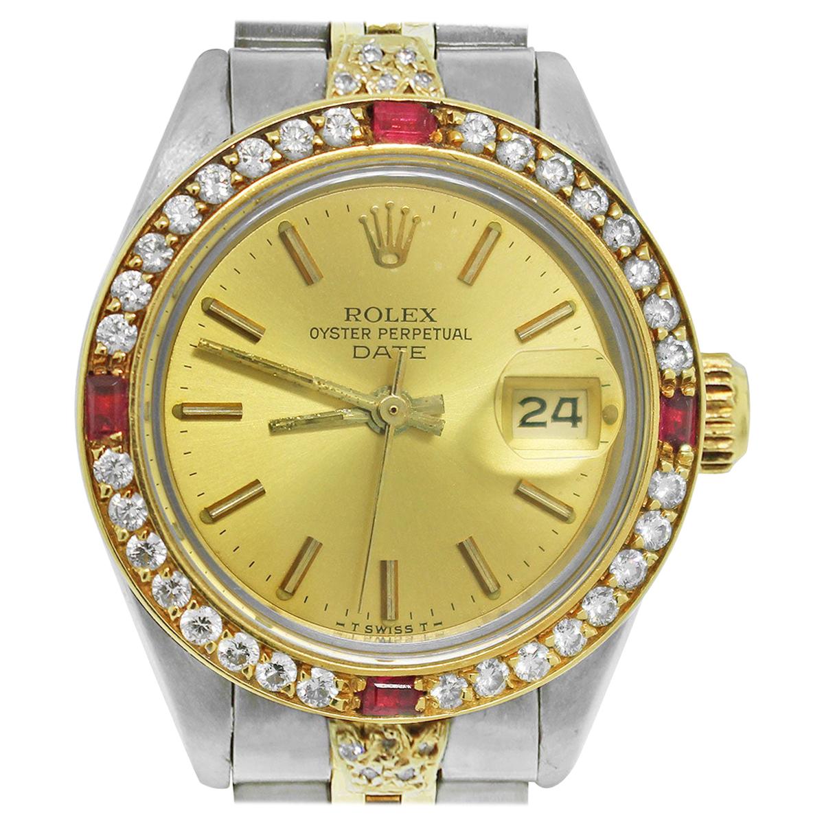Rolex 6917 Date Two-Tone Ladies Watch