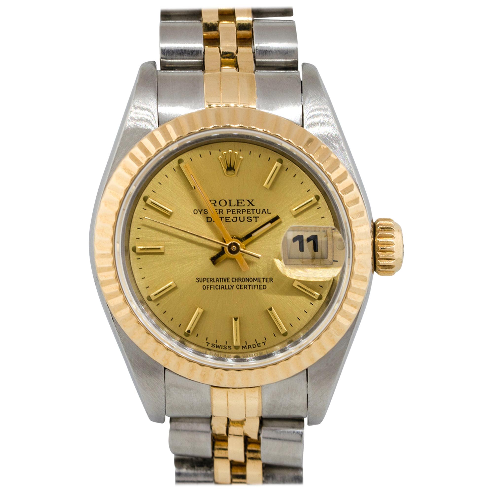Rolex 6917 Datejust Two-Tone Champagne Dial Ladies Watch