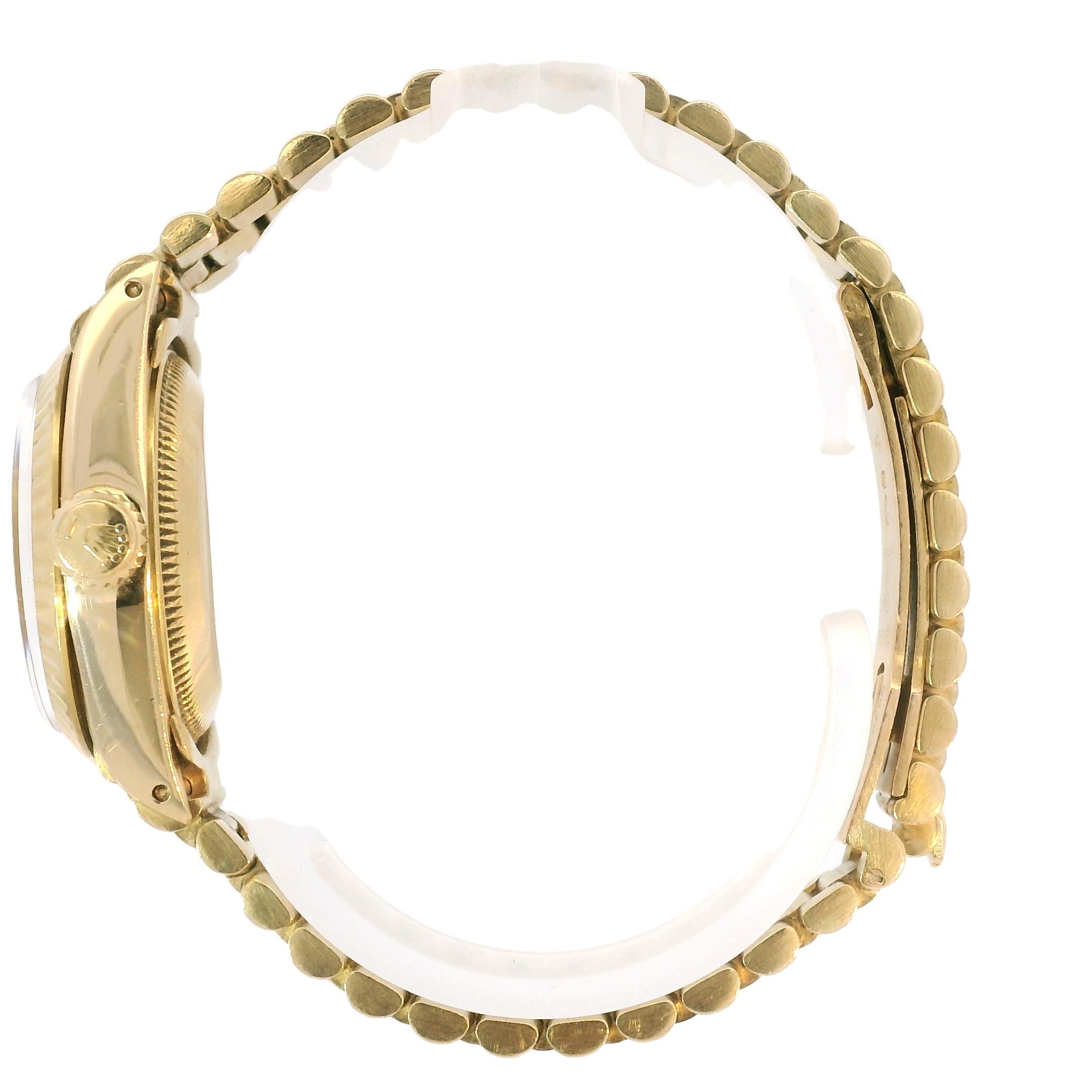 De las mujeres Rolex 6917 Datejust Reloj Oro Amarillo Señora Presidencial 18 Quilates En Stock