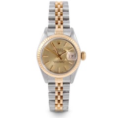 Rolex 6917 Ladies Datejust, Champagne Stick, Fluted Bezel, Jubilee Band