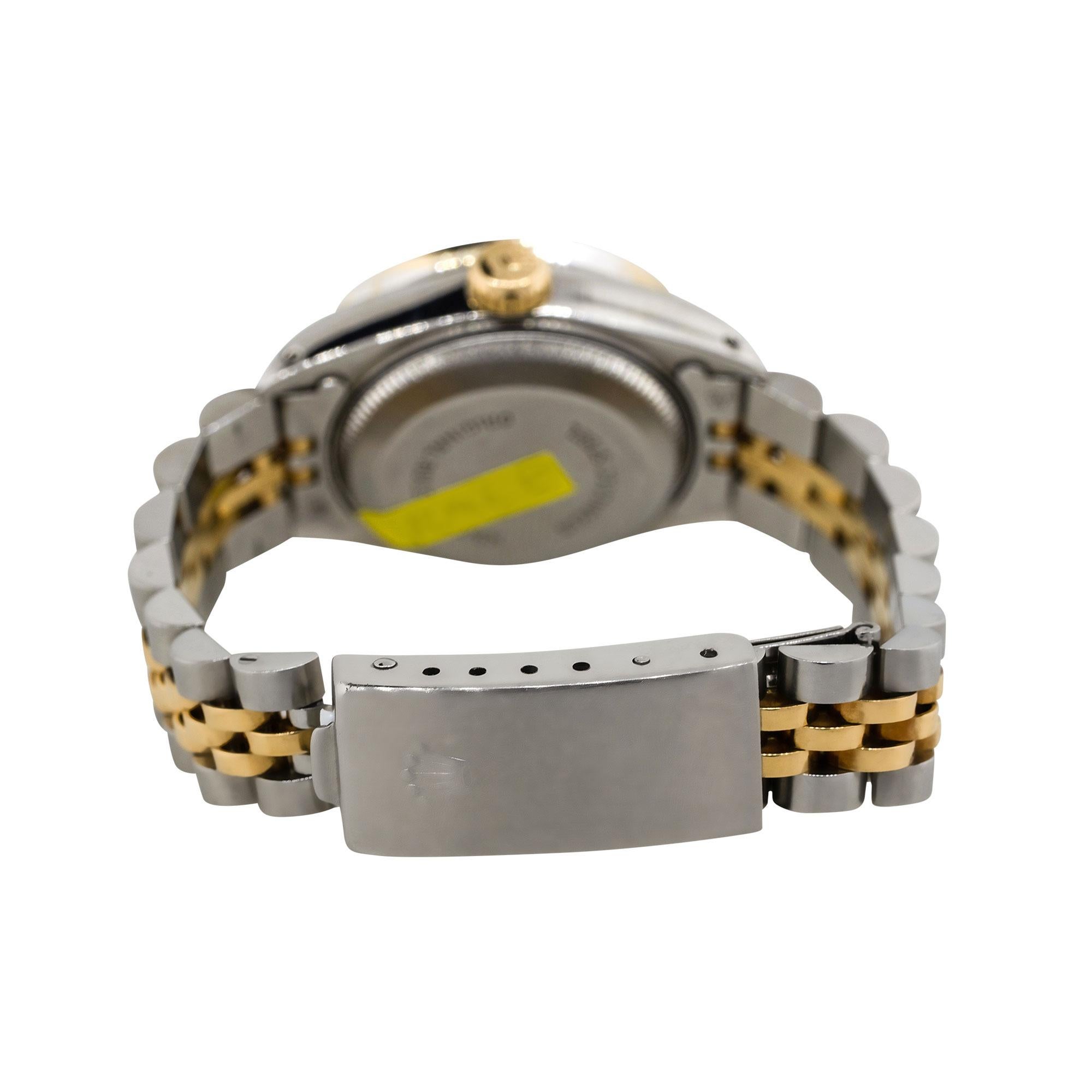 Women's Rolex 69173 Datejust Two Tone Diamond Dial & Bezel Ladies Watch