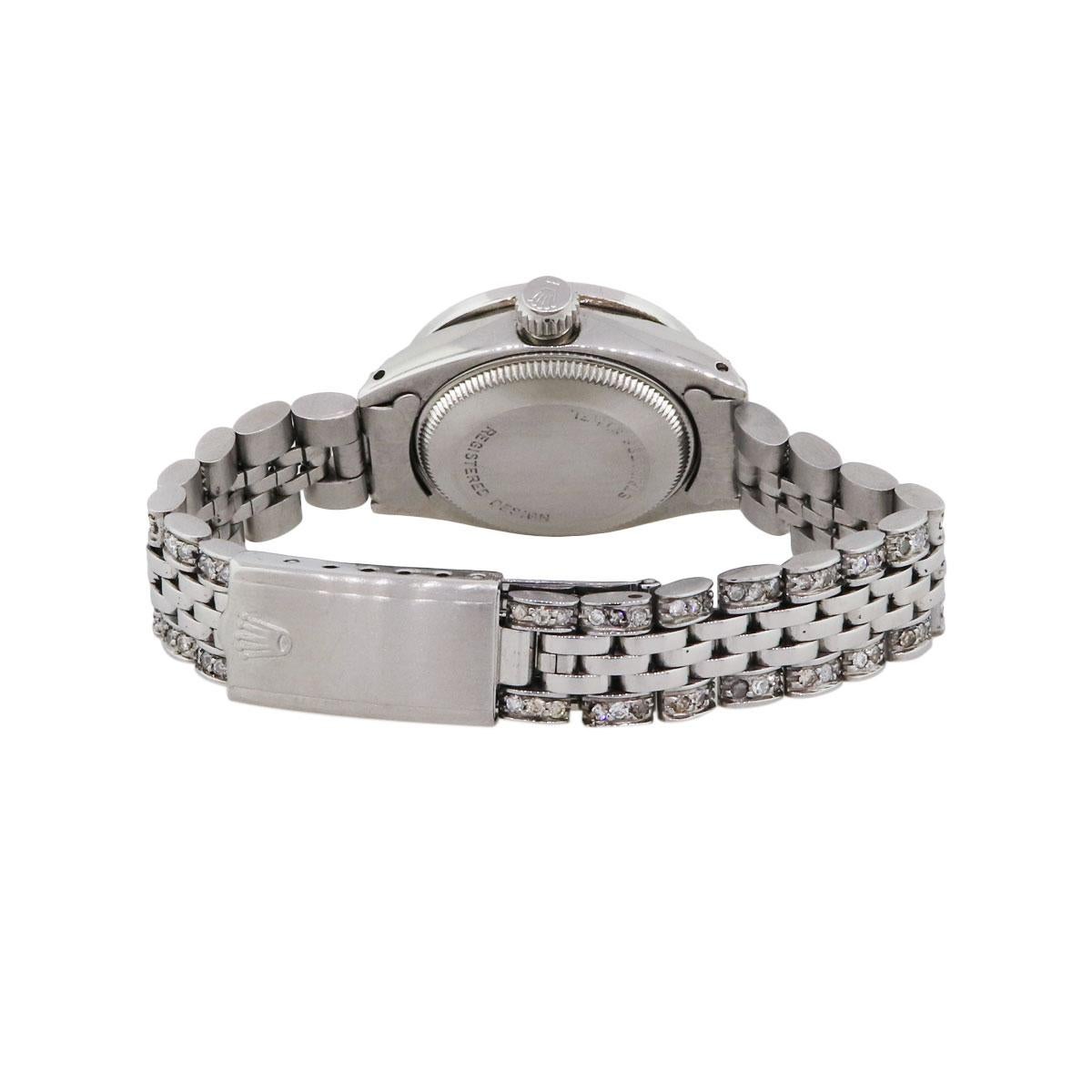Round Cut Rolex 69173 Datejust Wristwatch