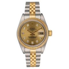 Vintage Rolex 69173 Diamond Dial Ladies Watch Box & Papers