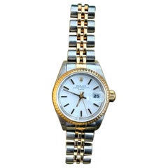 Rolex 69173 Ladies Oyster Perpetual 18 Karat Gold and Stainless Steel Watch