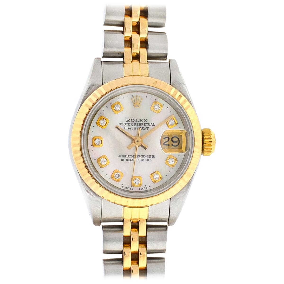 Rolex 69173 Two-Tone Mother of Pearl 