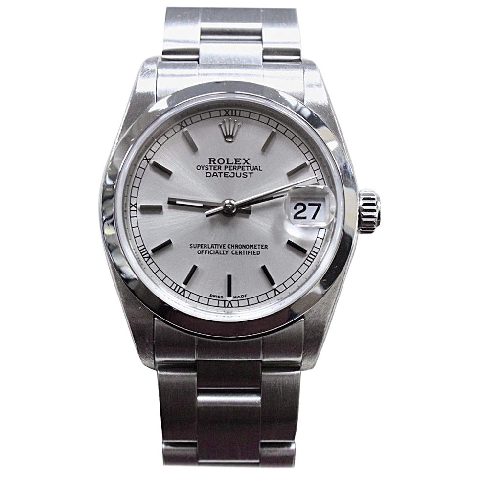 Rolex 78240 Midsize DateJust Stainless Steel Box and Papers