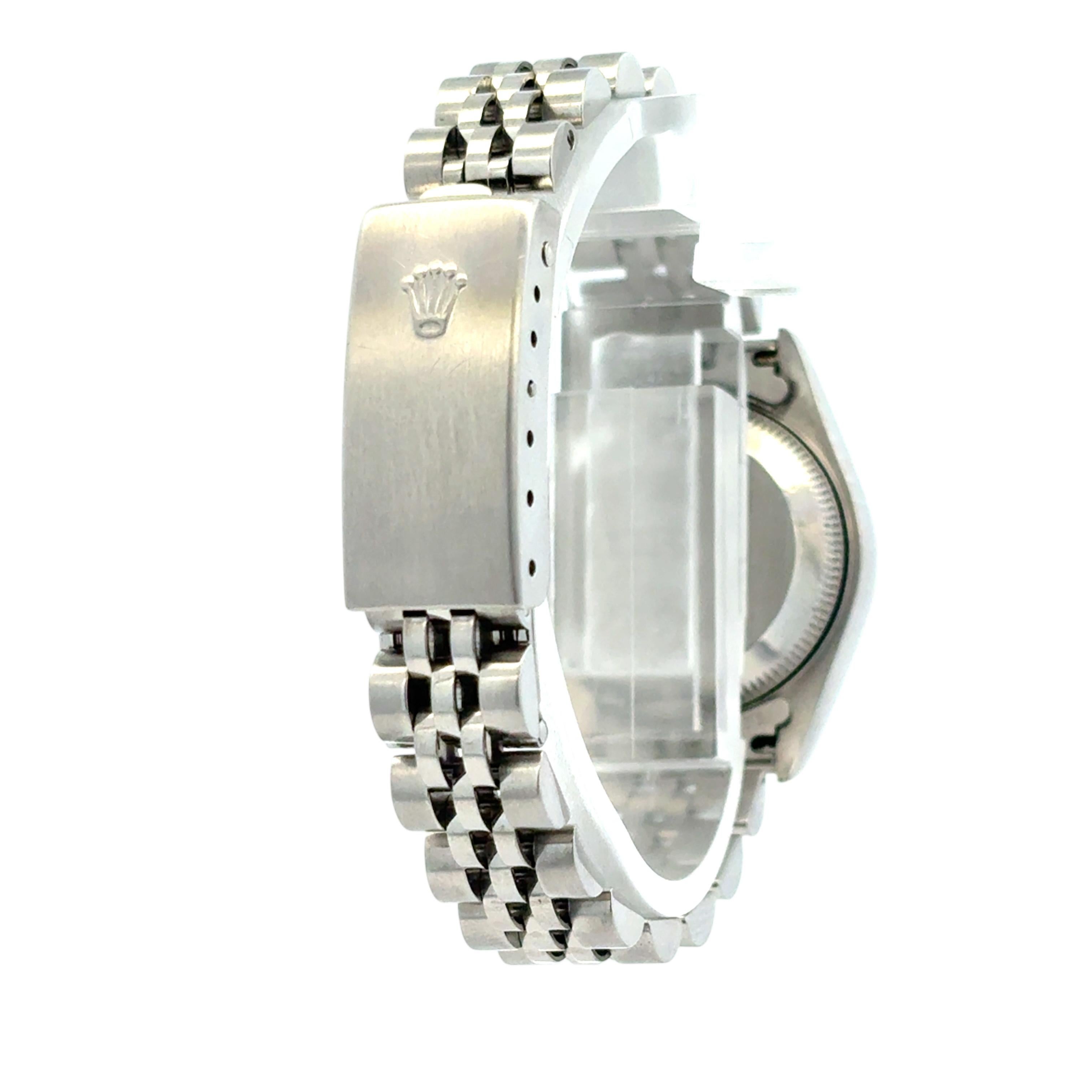 Rolex 79160 Datejust 26mm Aftermarket Mother of Pearl Diamond Dial Bezel Watch For Sale 2