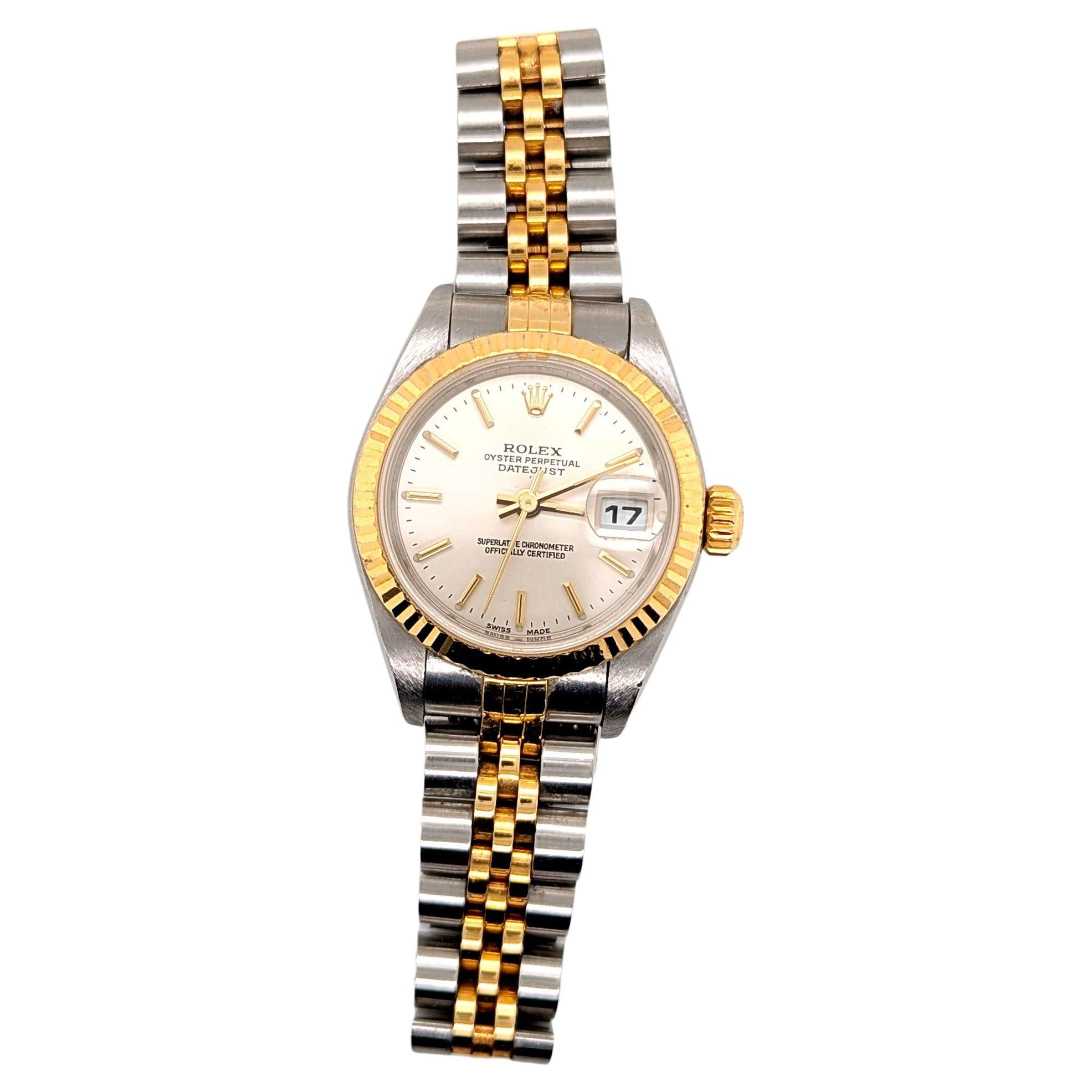 Rolex 79173 Ladies Two Tone Oyster Perpetual Datejust Wrist Watch 26mm im Angebot