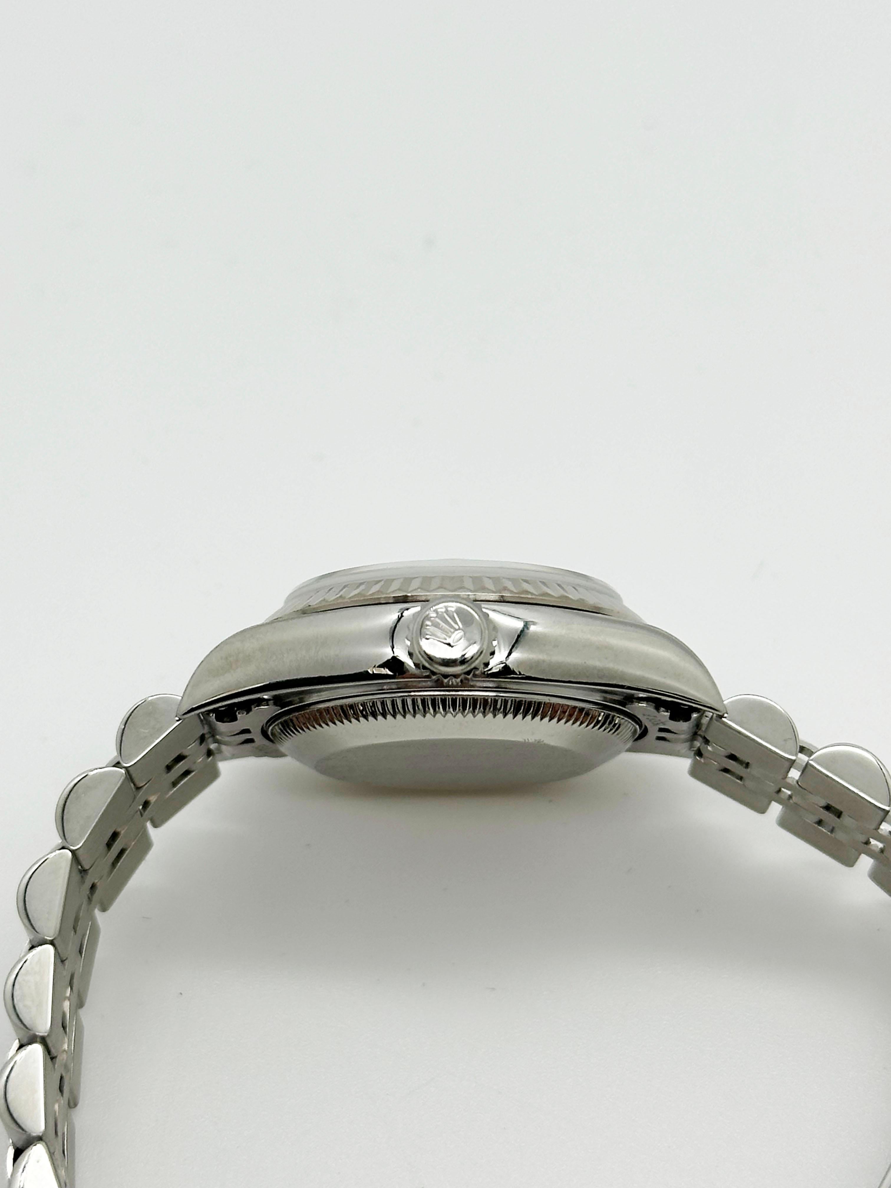 Rolex 79174 Damen Datejust Silber-Diamant-Zifferblatt Edelstahl 18K Weißgold 2002 2