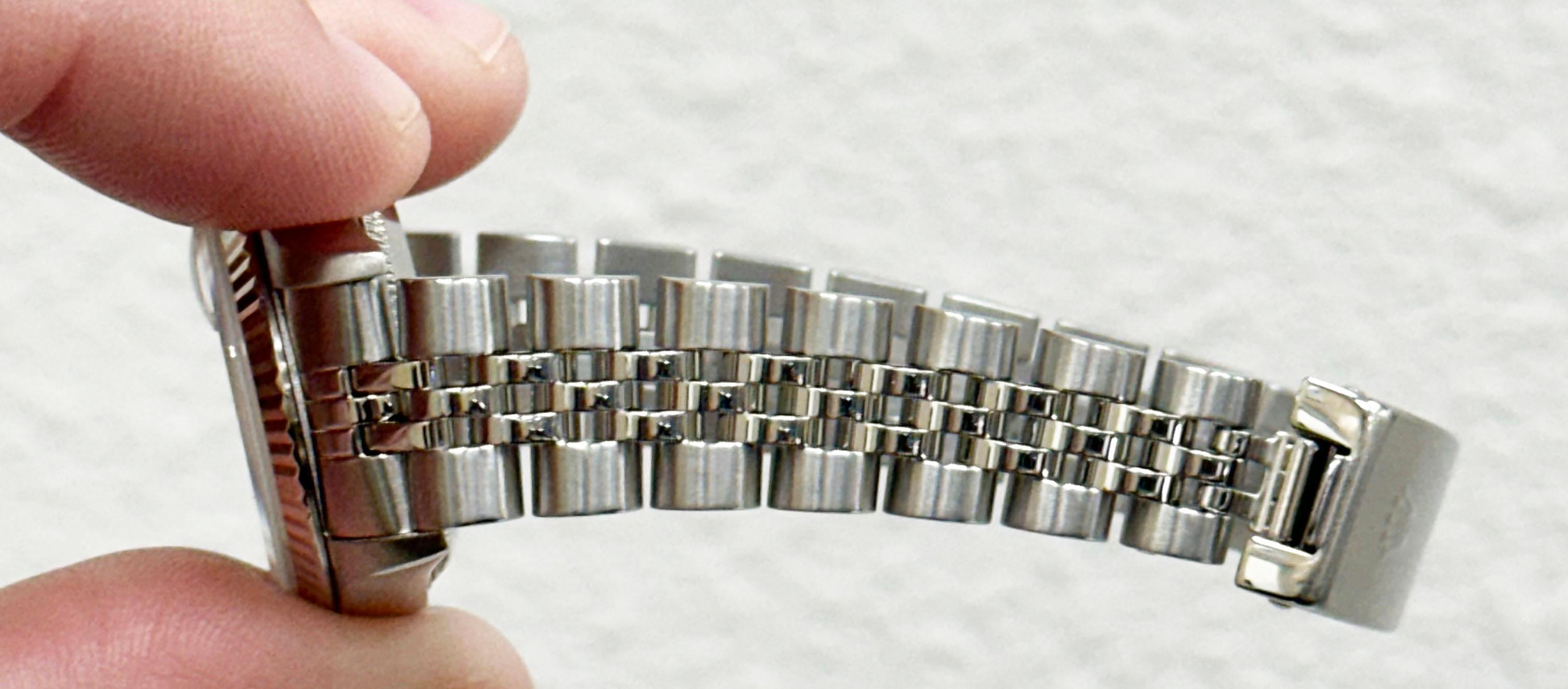 Rolex 79174 Damen Datejust Silber-Diamant-Zifferblatt Edelstahl 18K Weißgold 2002 3