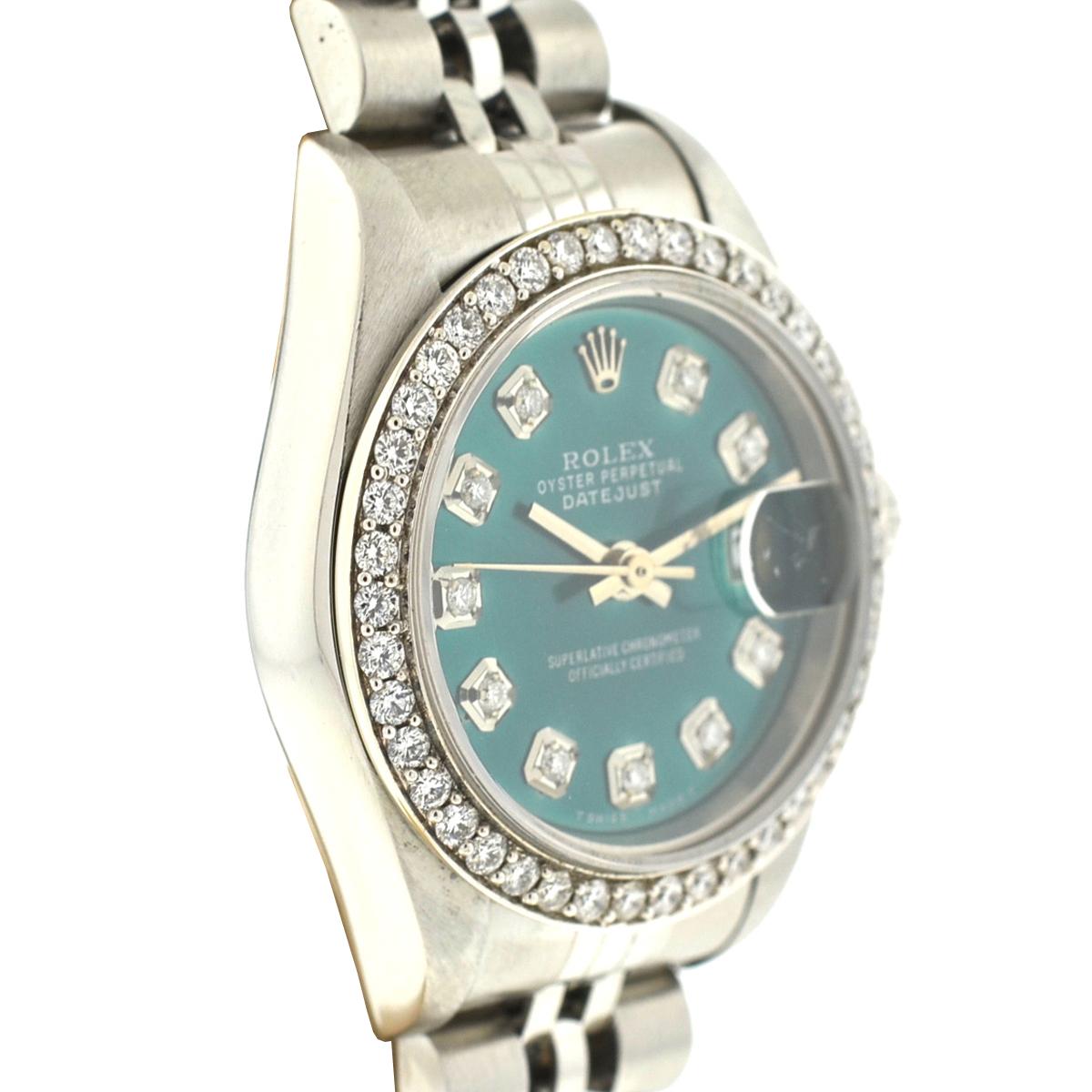 rolex datejust turquoise dial