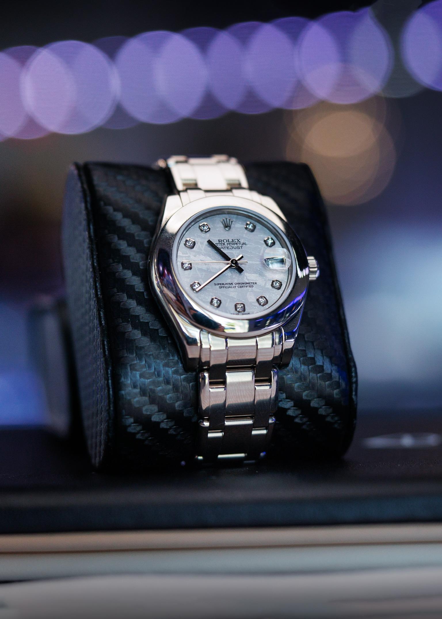 Rolex 81209 Datejust 18k White Gold Masterpiece Meteorite Ladies Watch 4