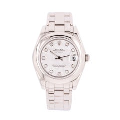 Rolex 81209 Datejust 18k White Gold Masterpiece Meteorite Ladies Watch