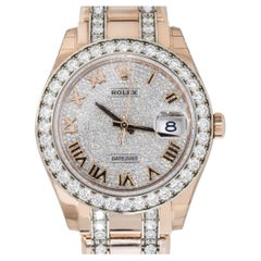 Rolex 86285 Datejust Master Piece All Factory Diamond Watch 18 Karat in Stock