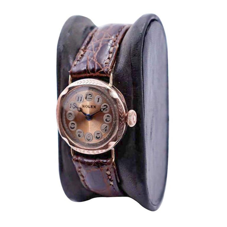 Rolex 9Ct. Englische Markt-Damenuhr mit Original-Karton-Zifferblatt, 1920''s 1
