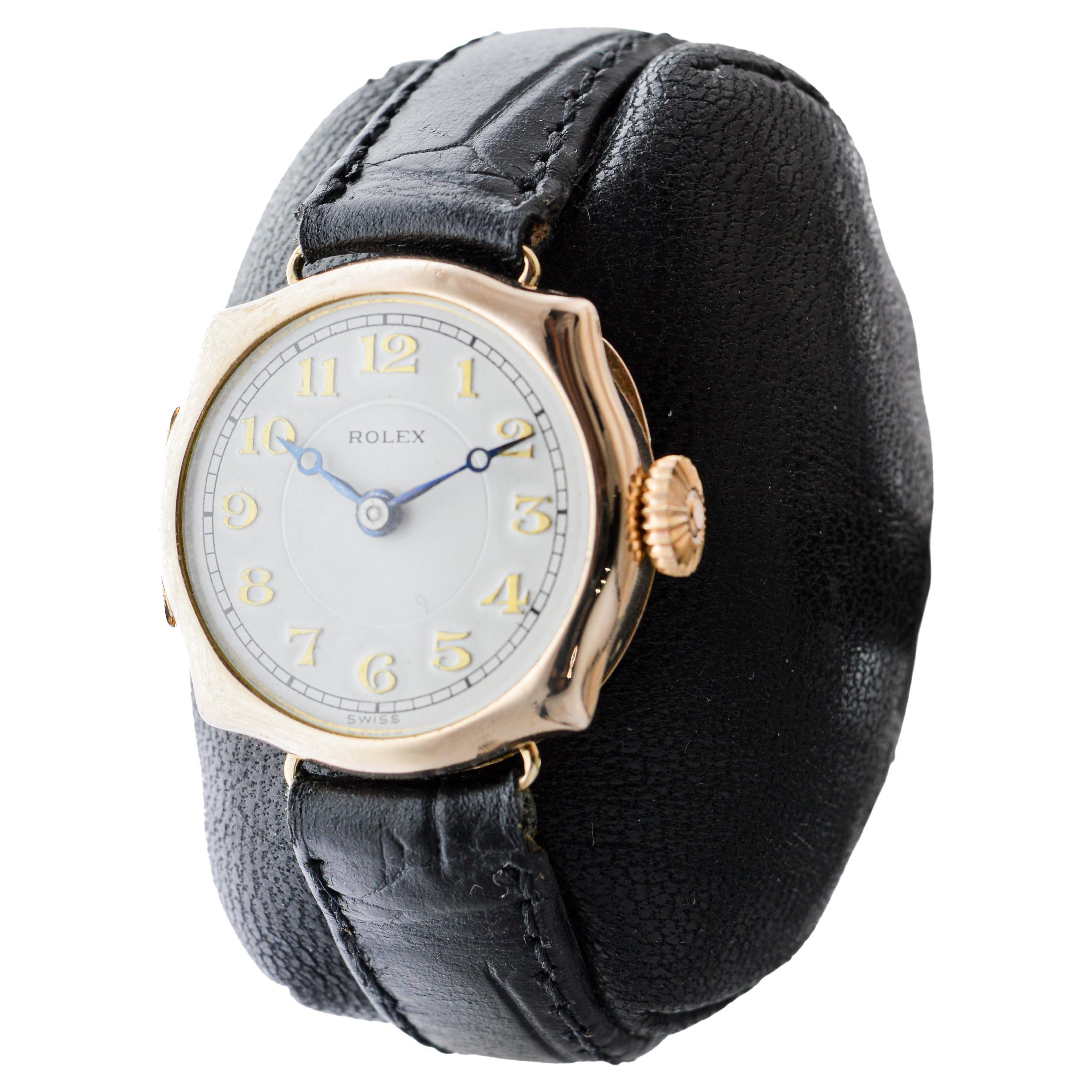 Rolex 9Ct, montre pour dames Hand Made de 1915 Pour femmes en vente