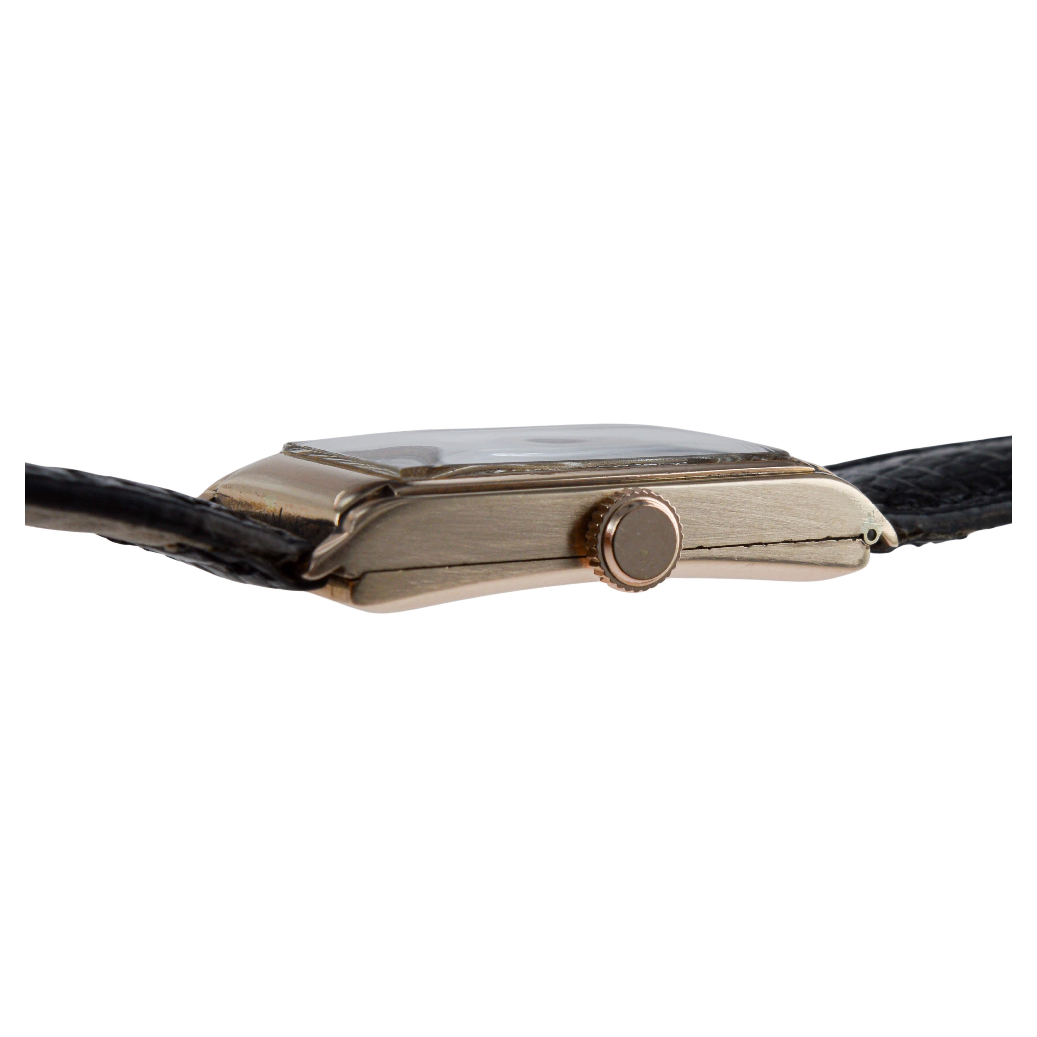 Rolex 9CT Solid Gold Prince Modell Uhr mit seltenen H Birks & Sons Zifferblatt circa 1938 im Angebot 8