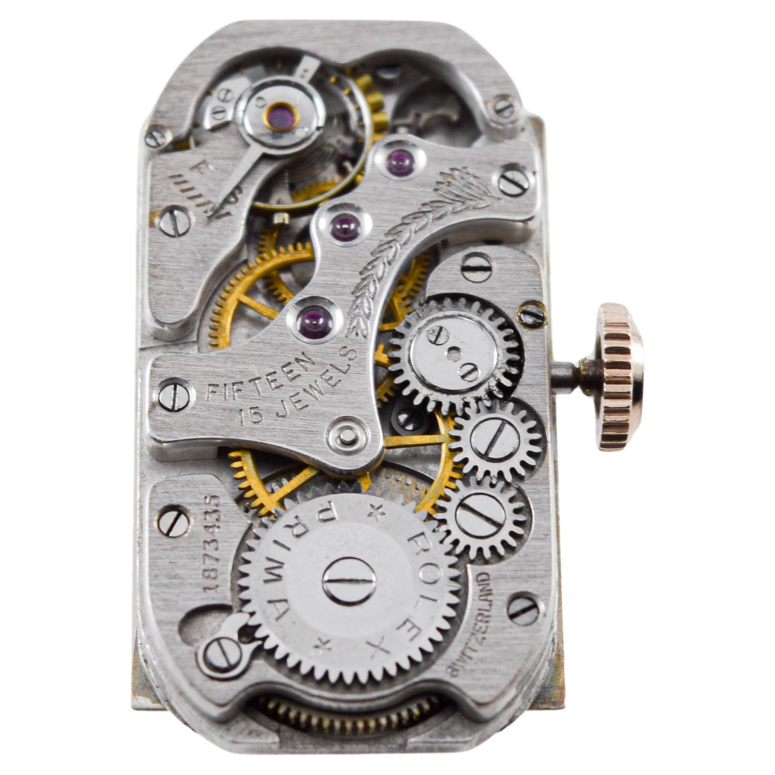 Rolex 9CT Solid Gold Prince Modell Uhr mit seltenen H Birks & Sons Zifferblatt circa 1938 im Angebot 10