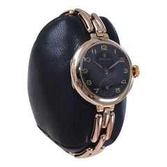 Rolex 9ct. Solid Rose Gold British Hallmarked Ladies "Campaign" Style from 1915