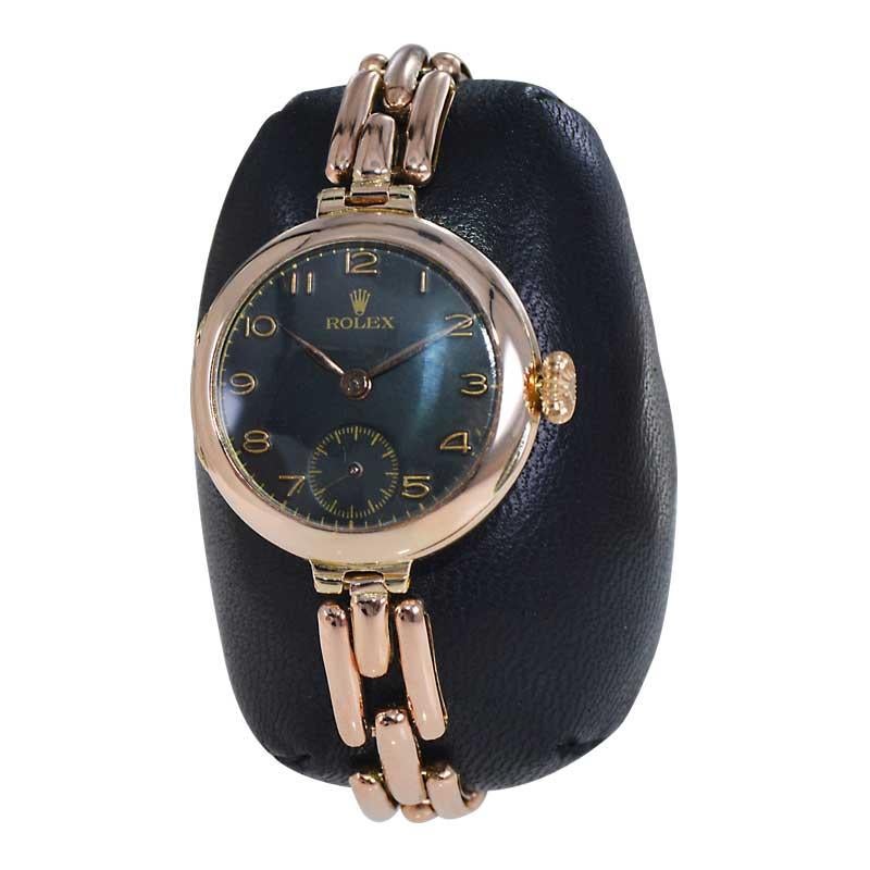 1915 rolex with gold band