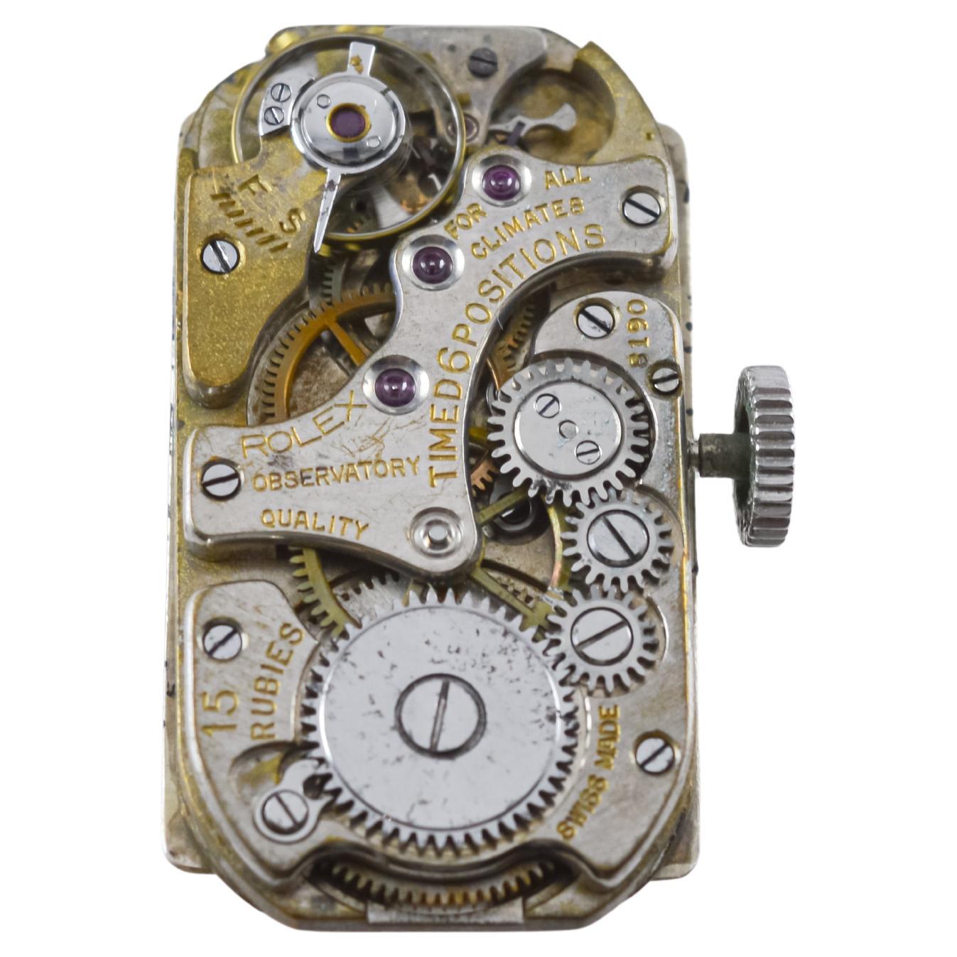 Rolex 9Kt Solid Gold Two Tone Prince with Kiln Fired Enamel Printing 1938 For Sale 12