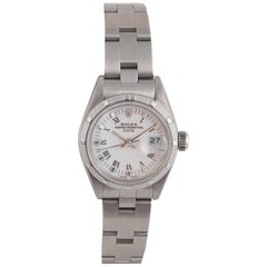 Rolex a Ladies Stainless Steel Automatic Calendar Bracelet Watch