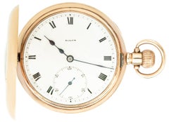 Rolex. A Rose Gold Half Hunter Pocket Watch C1924