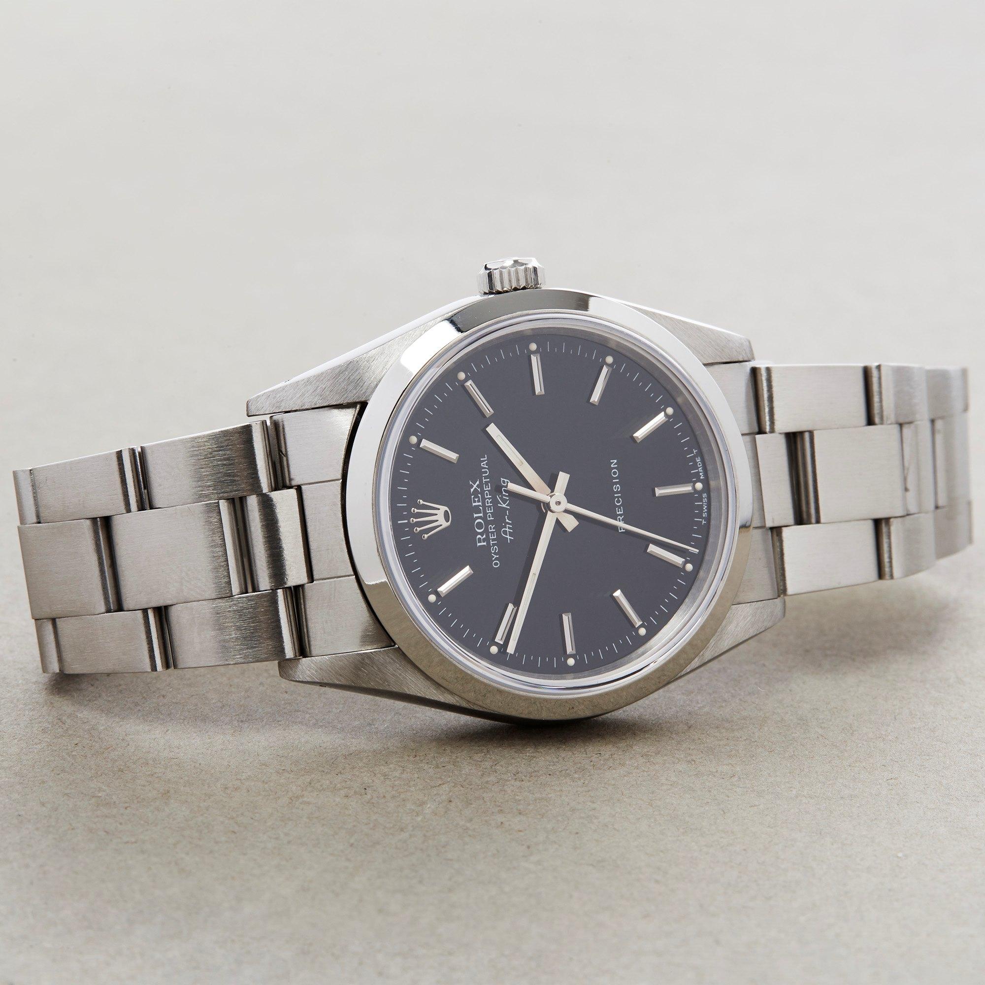 Women's or Men's Rolex Air-King 0 14000 Men's Stainless Steel Watch