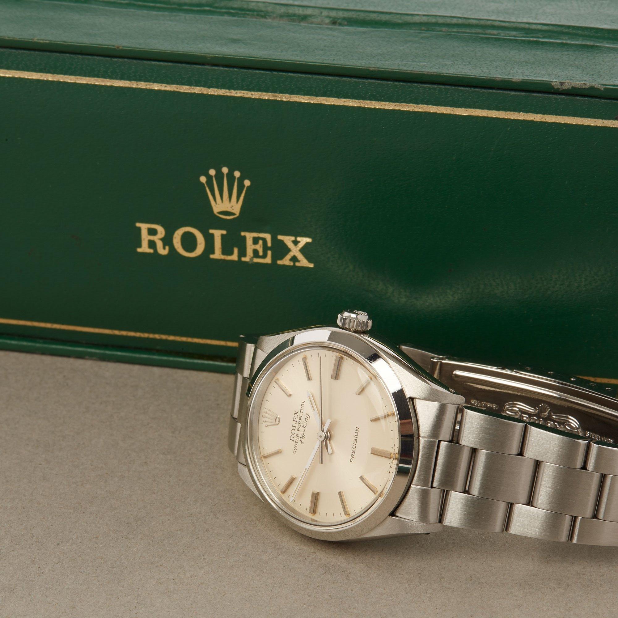 Rolex Air-King 0 5500 Men's Stainless Steel Watch 7