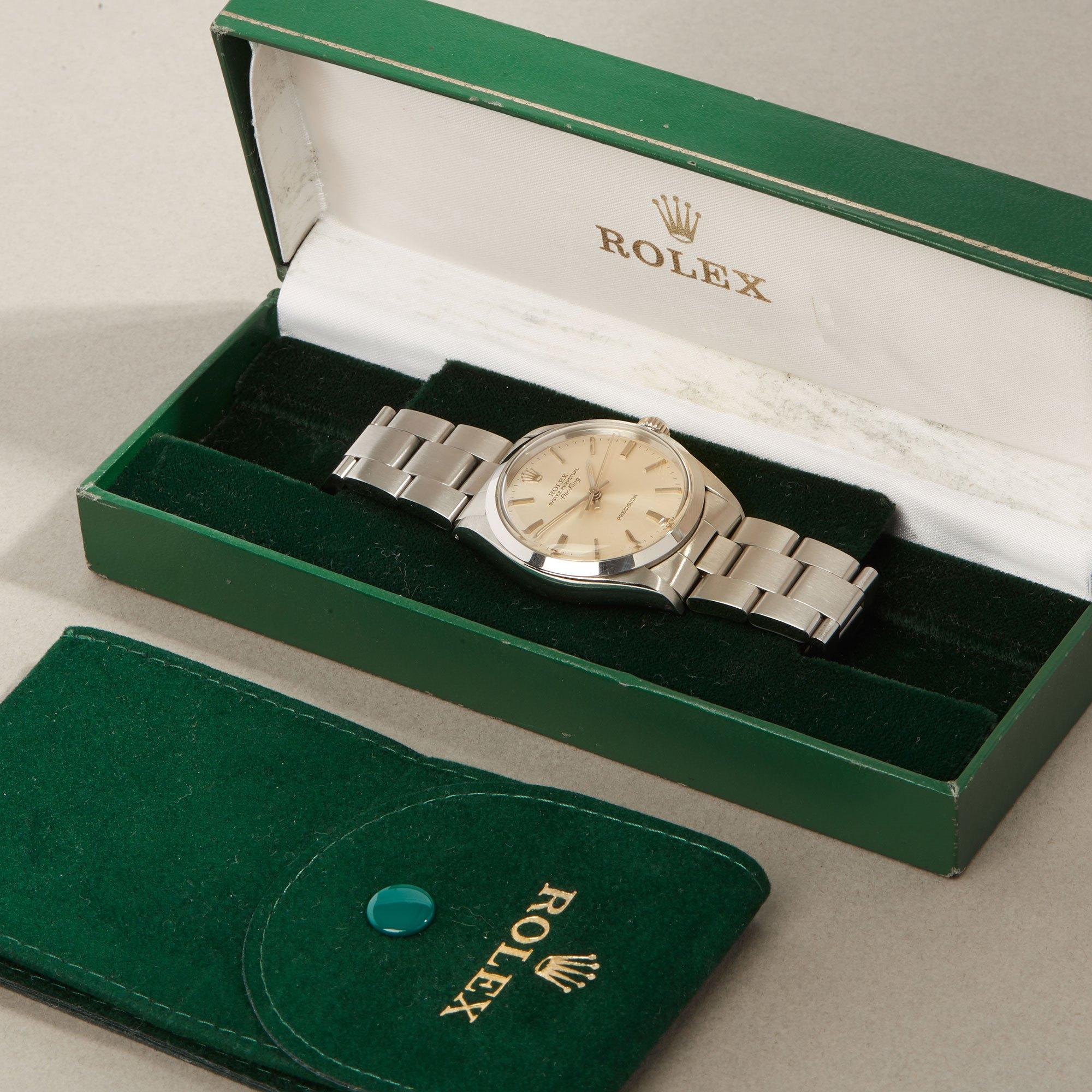 Rolex Air-King 0 5500 Men's Stainless Steel Watch 8