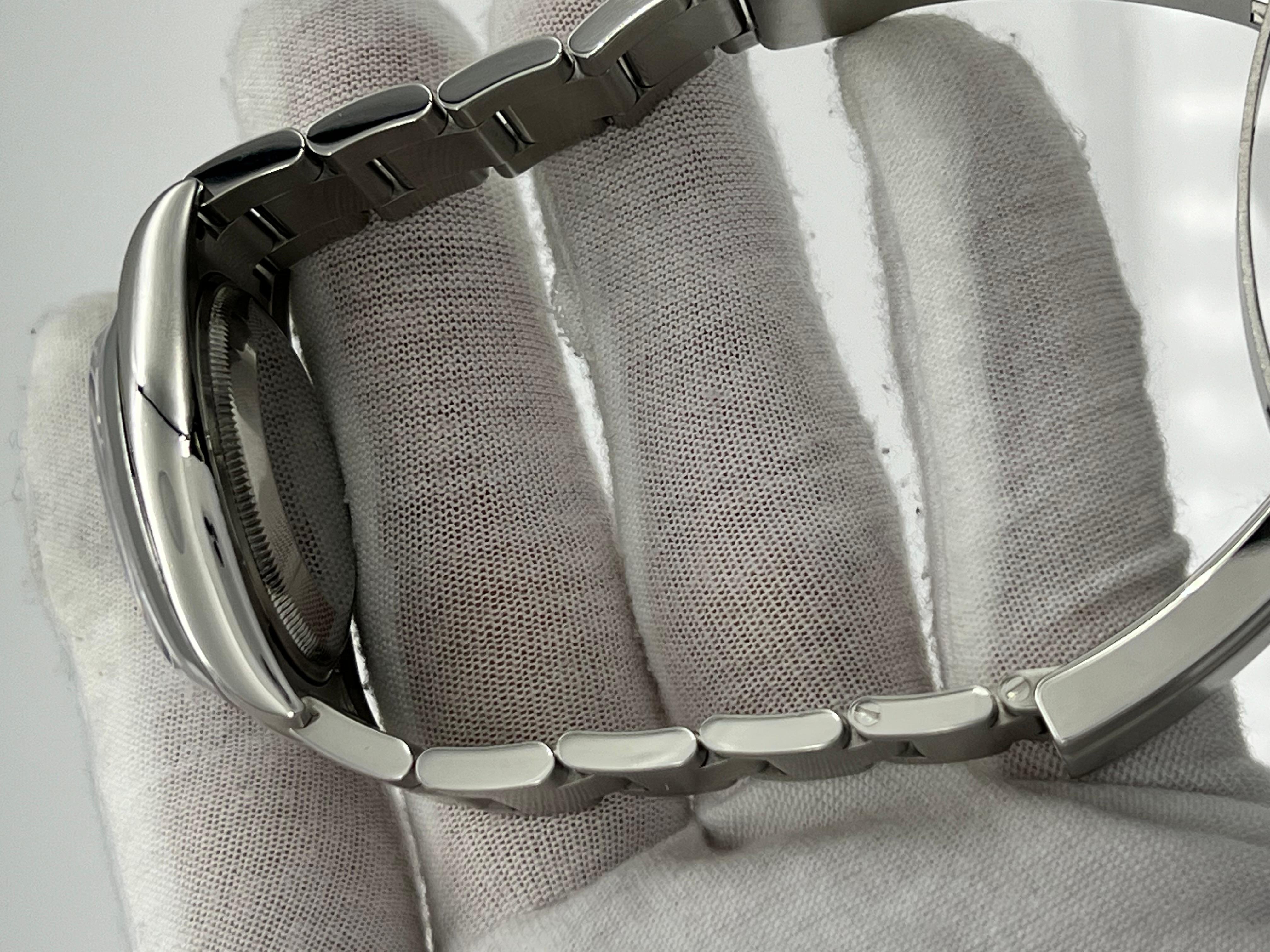 Rolex Air King 114200 34mm Esfera Blanca Acero Inoxidable en venta 3