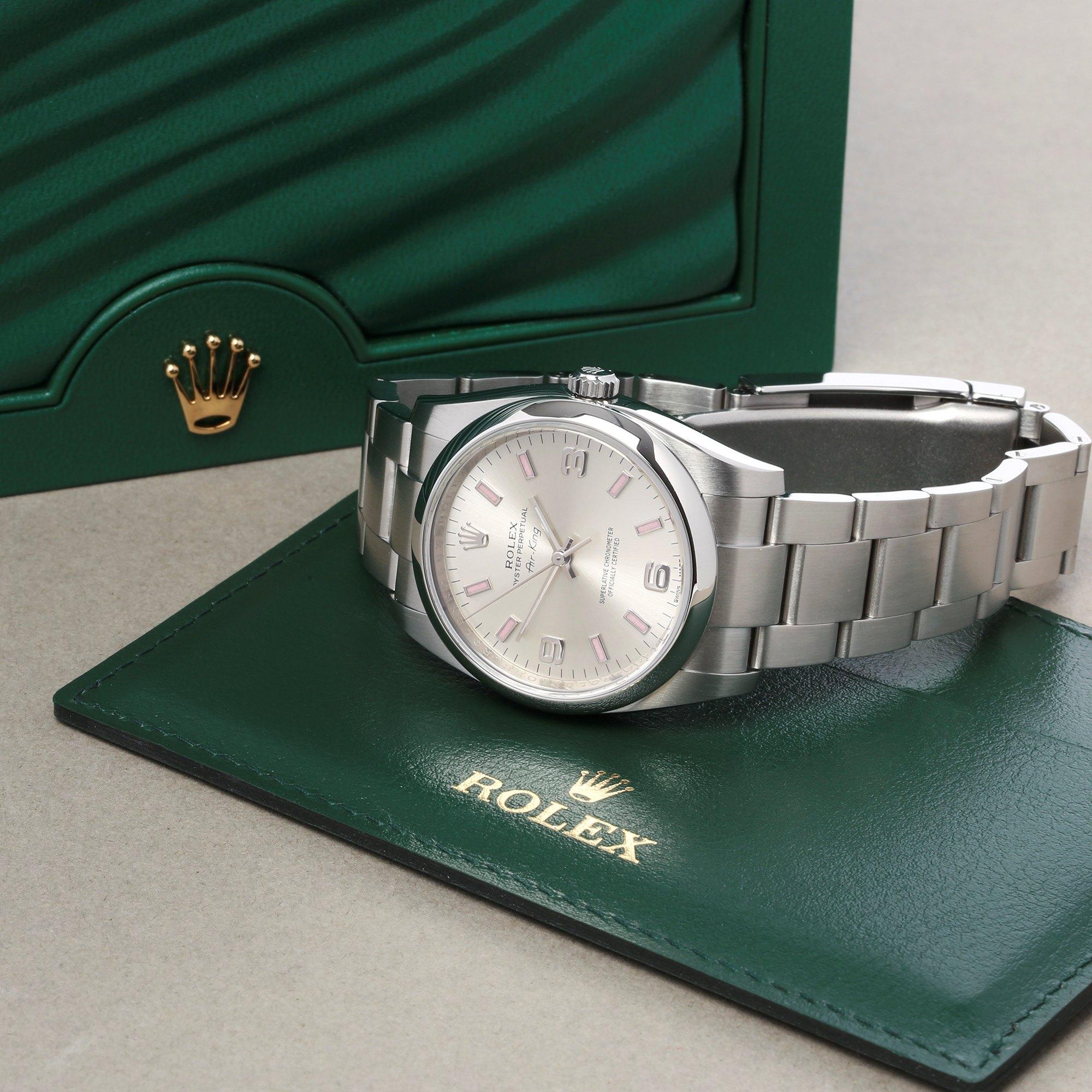 Rolex Air-King 114200 Unisex Stainless Steel Watch 6