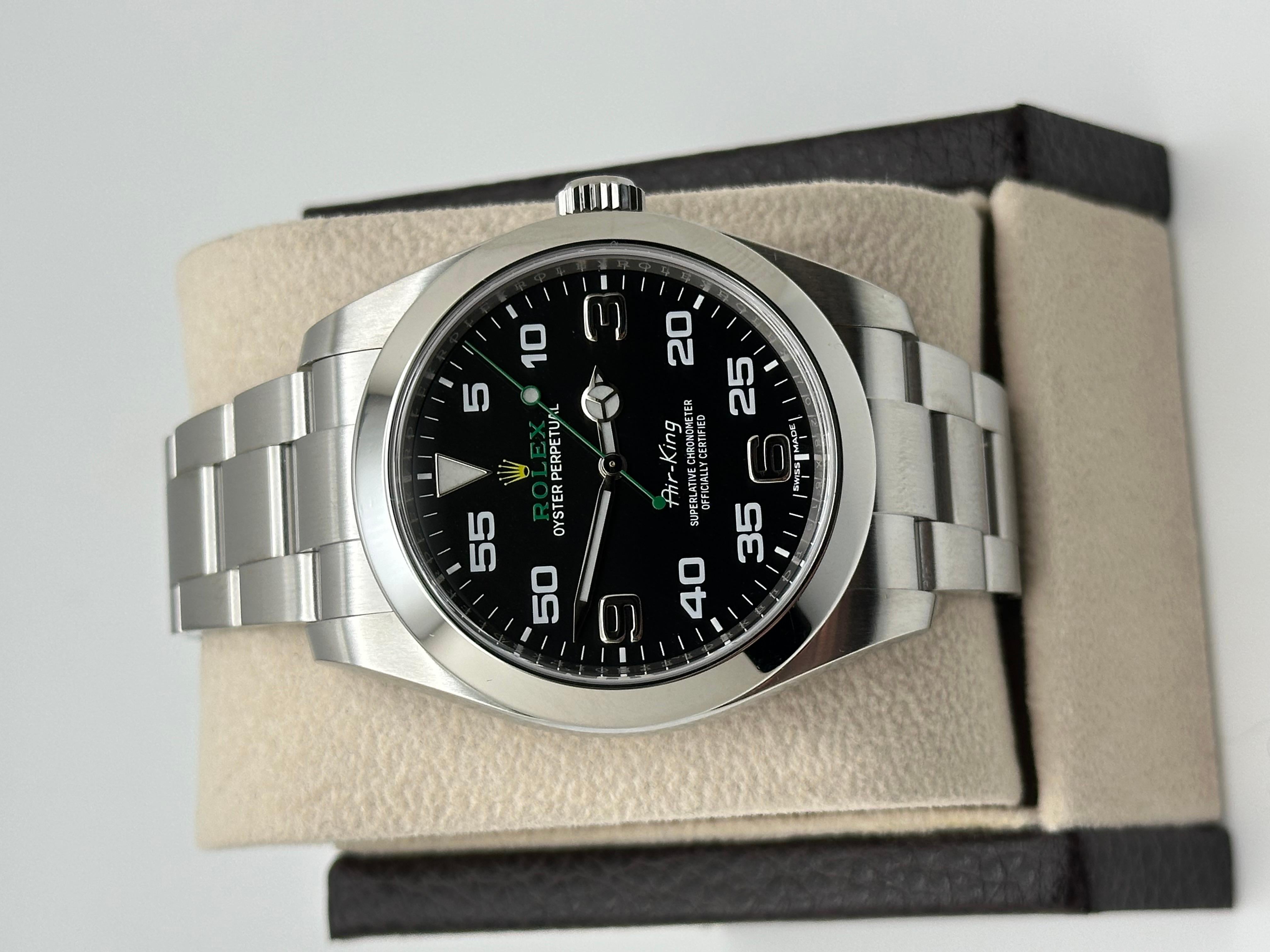 Rolex Air King 116900 40mm Black Arabic Dial Stainless Steel Box Paper 2020 1