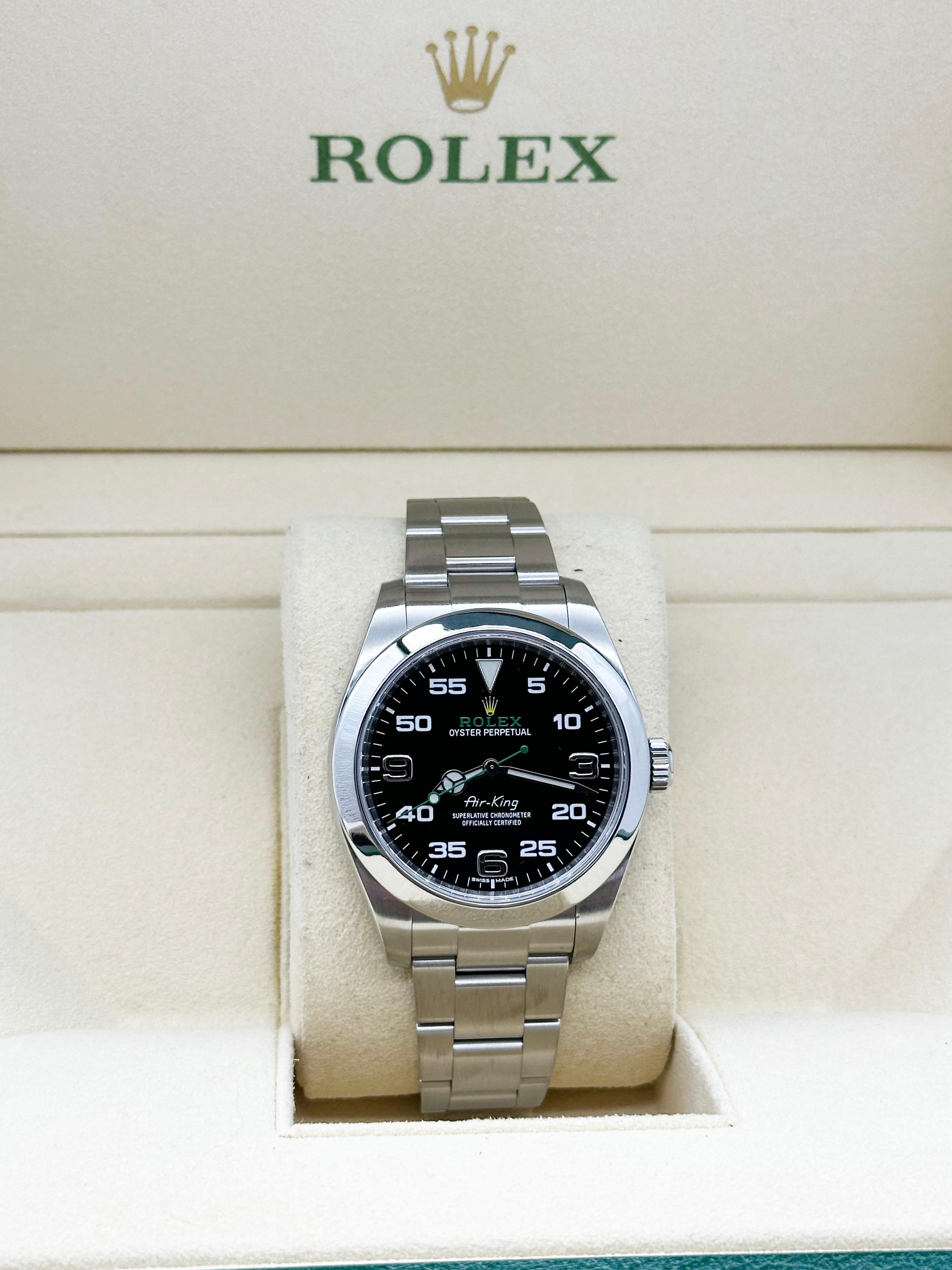 Rolex Air King 116900 40mm Black Dial Stainless Steel Box 2